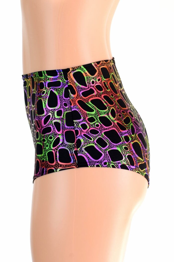 High Waist Siren Shorts in Scarab main image 1