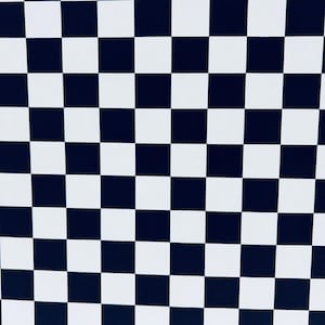 UV Black & White Checkered Four Way Stretch Spandex (By the Yard)