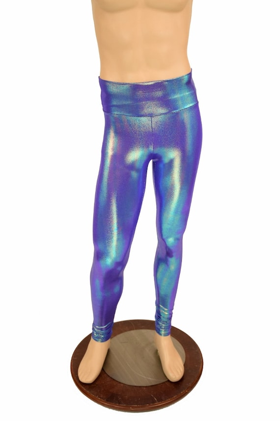 Mens clearance metallic leggings