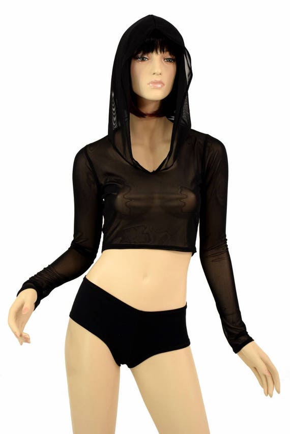 Graphic Sheer Mesh Muscle Fit Long Sleeve Top