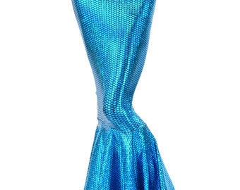 Custom Inked Mermaid Panel SKirt - Hologram main image 1