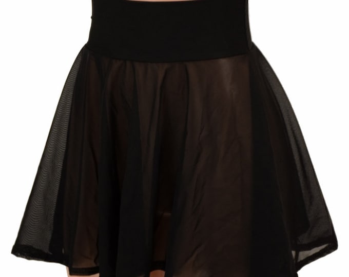 Casie See Through Circle Embroidery Round Neck Sleeveless Tank main image 0