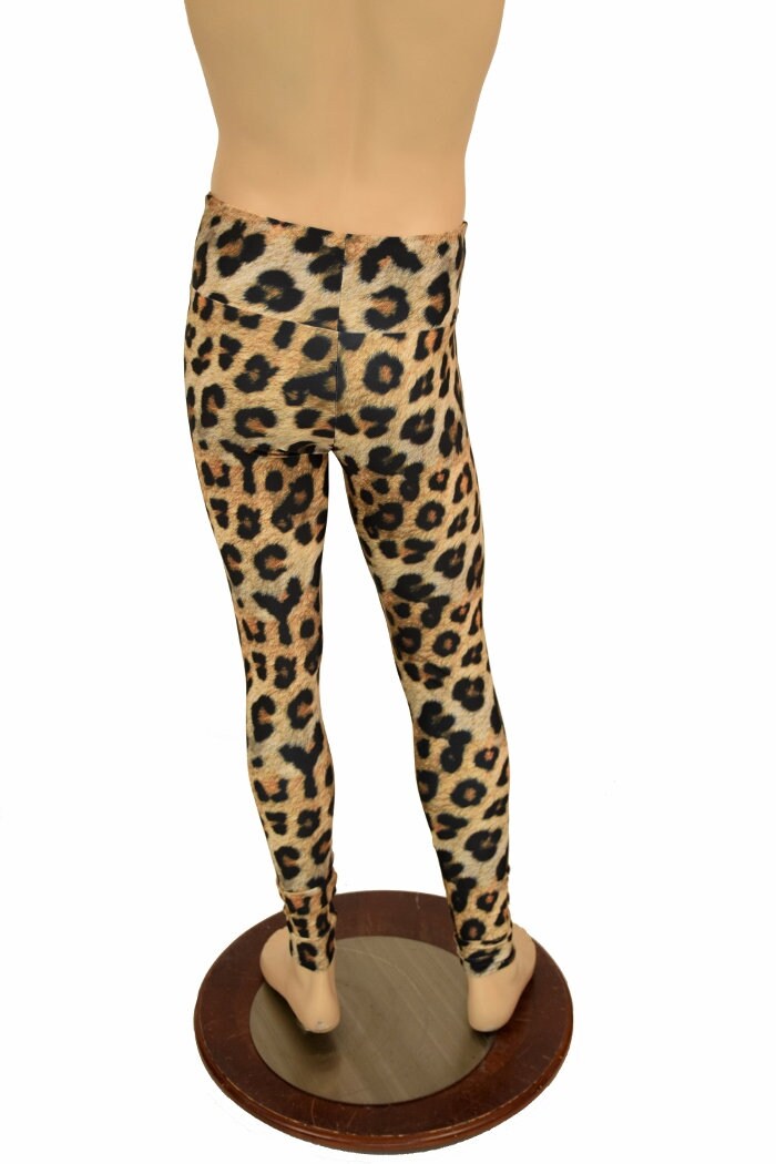 Mens Leggings in Leopard Print 156319 
