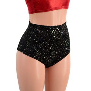 High Waist Siren Shorts in Star Noir  85814