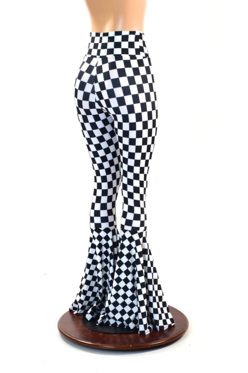checkered bell bottoms