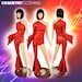 Bowie Inspired Red Sparkly Jewel One Right Shoulder Long Pixie Sleeve ...