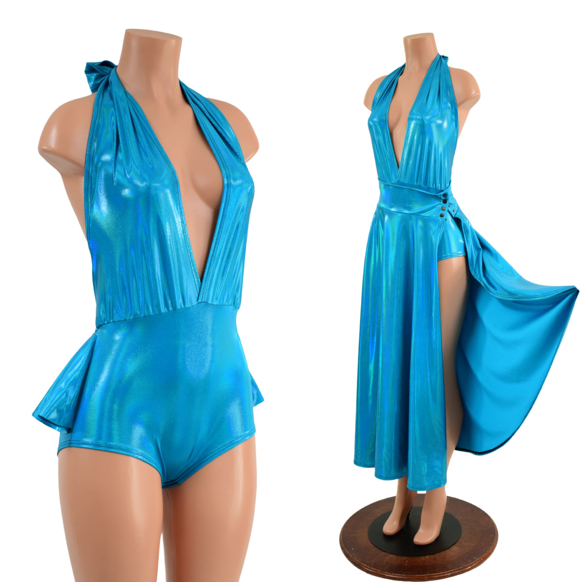 Ruffled Rump Josie Romper & Breakaway Maxi Skirt in Peacock