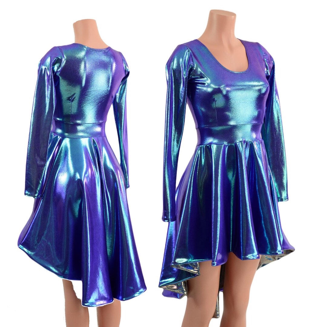 Hi Lo Silver Lining Skater Dress with Pockets
