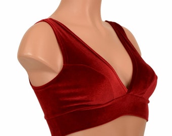 Red Velvet Starlette Bralette  - 155555