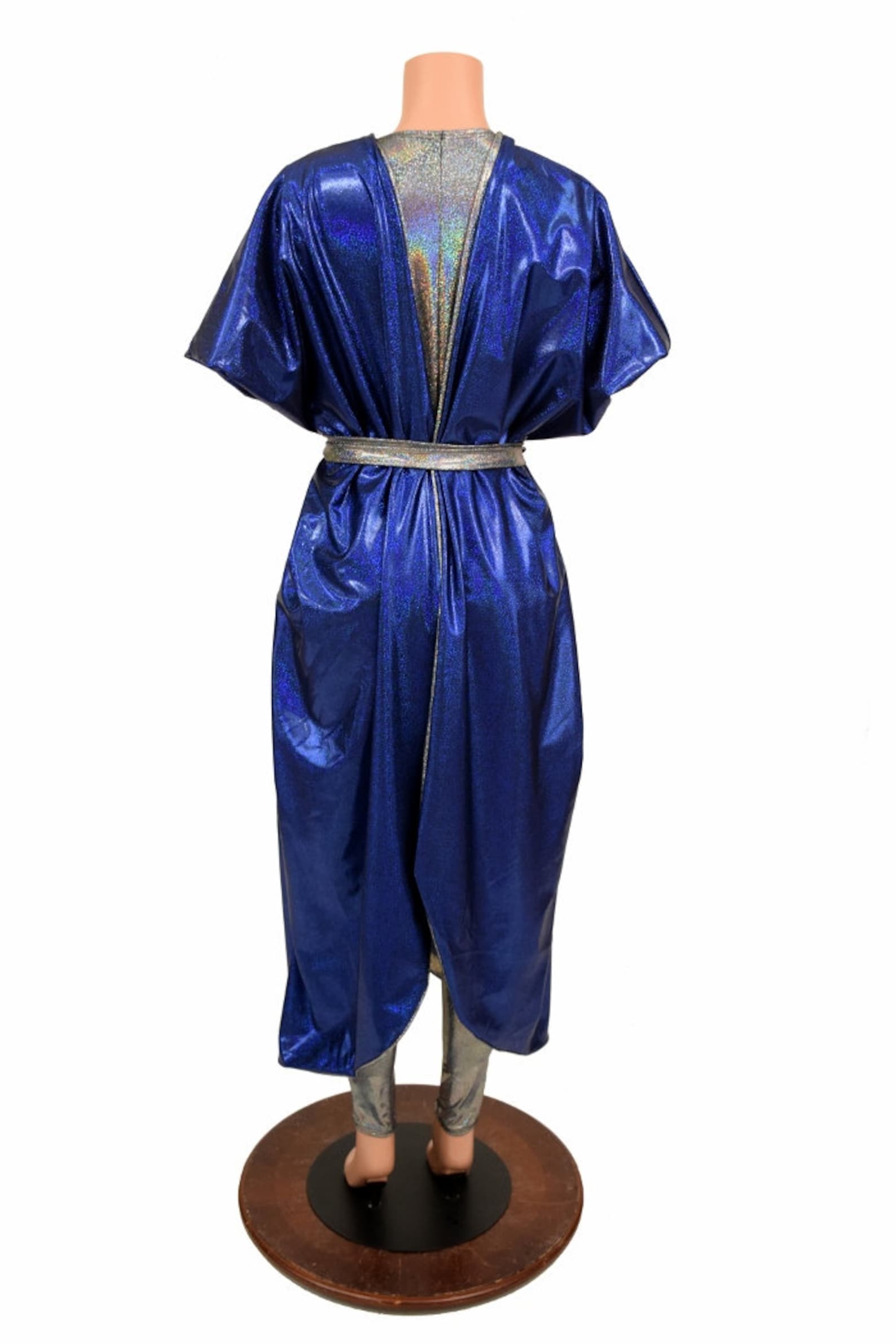 Blue Sparkly Hooded Catsuit main image 1