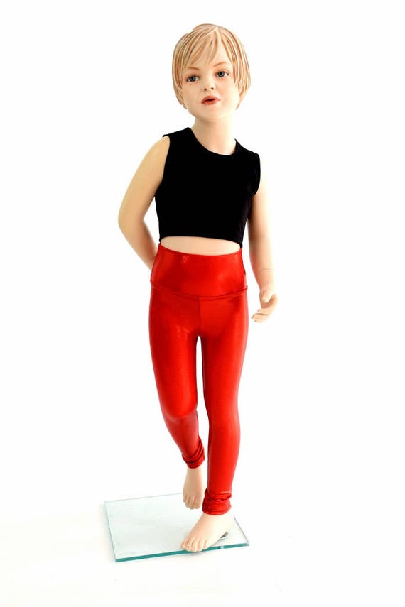 Kids Red Sparkly Jewel Rockstar Party Leggings Childrens and Girls Sizes 2T  3T 4T and 5-12 154483 -  Canada