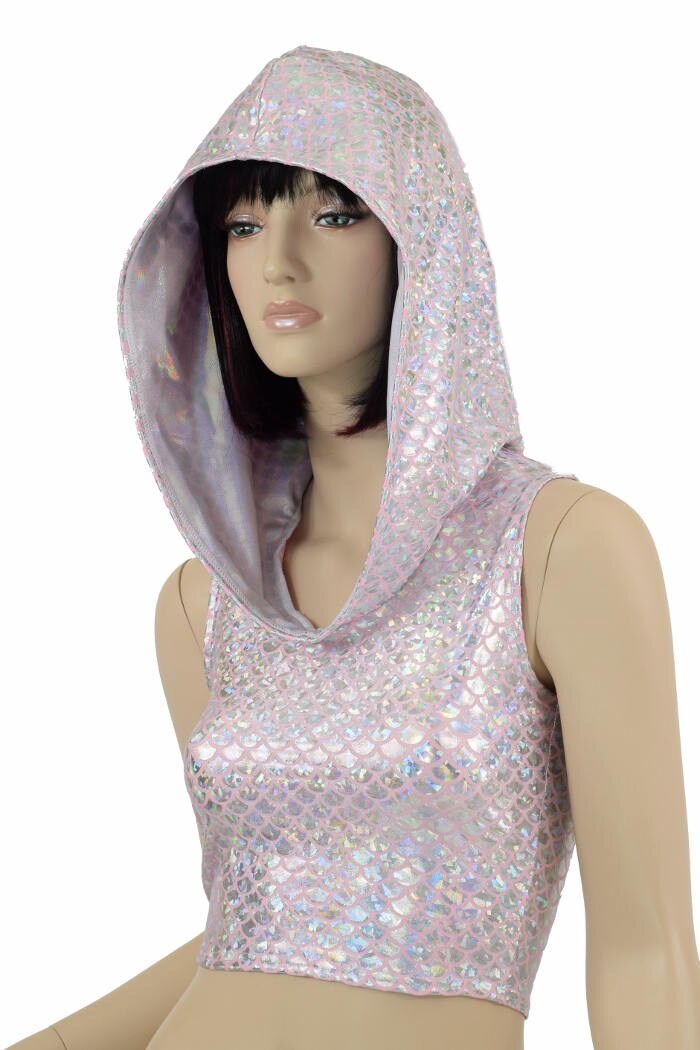 HOLO MARKET mermaid hoodie Buy Pink & Silver Mermaid Scale 