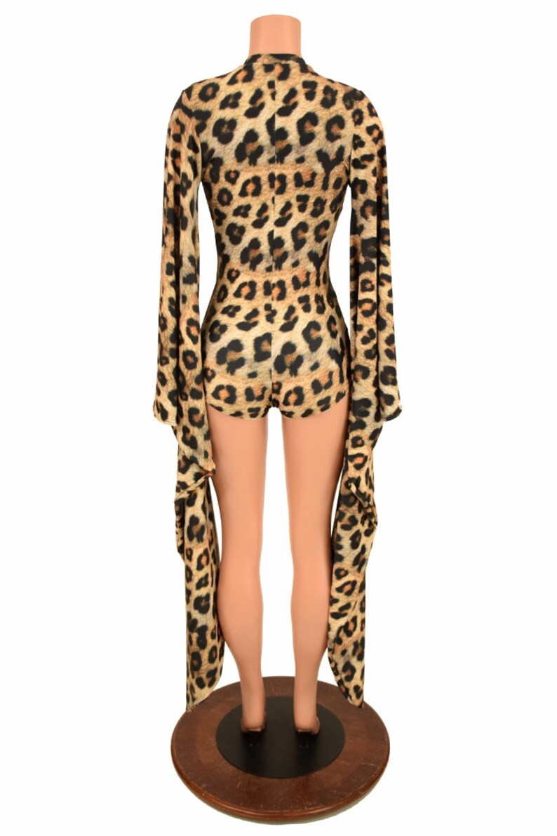 Kimono Sleeve Plunging V Neck Romper with Boy Cut Leg main image 0