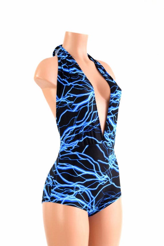 Birds of Paradise Blue background Print Nylon Lycra Spandex Fabric 4 Way  Strech by Yard for swimwear dancewear dress gymwear (151-4)