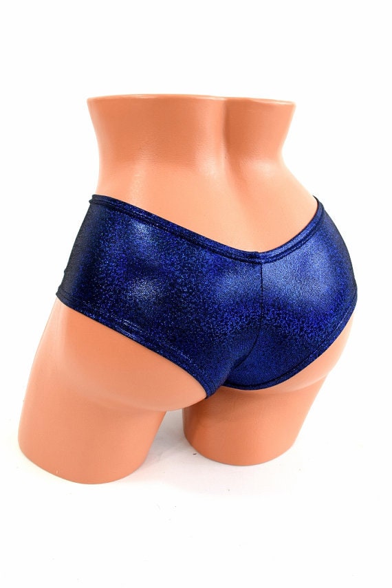 3PC Rave Outfit Royal Blue Sparkly 