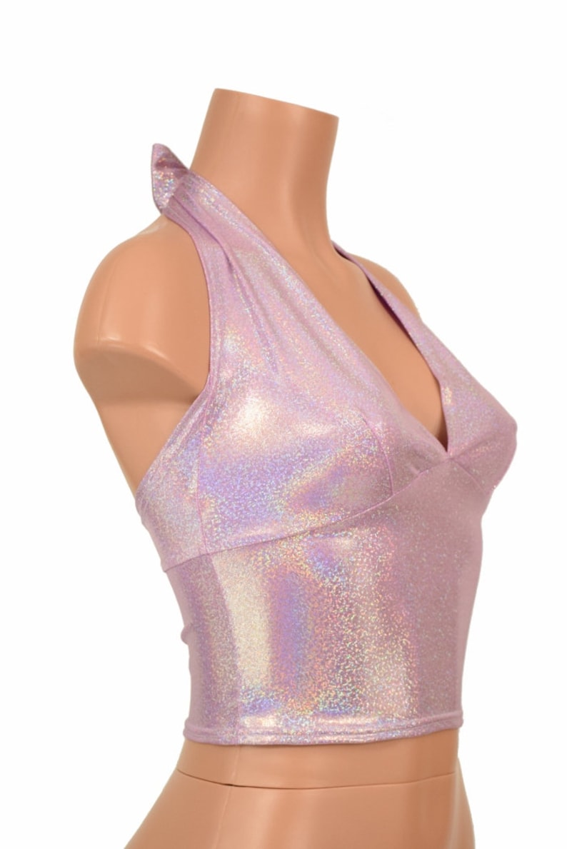 lilac halter top