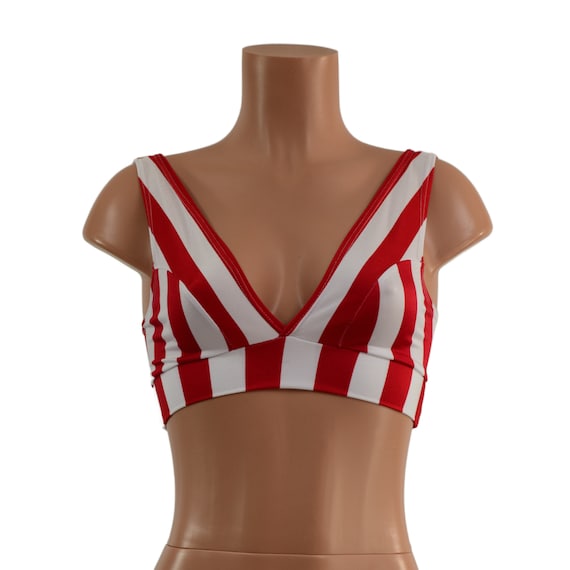 striped bralette