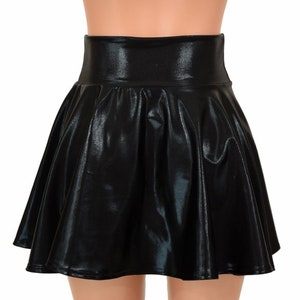 Black Mystique Metallic Circle Cut Mini Skirt 151600 - Etsy