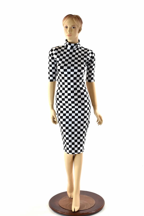 half sleeve bodycon dress Ribbed Half Sleeve Square Neck Bodycon Dress main image 0
