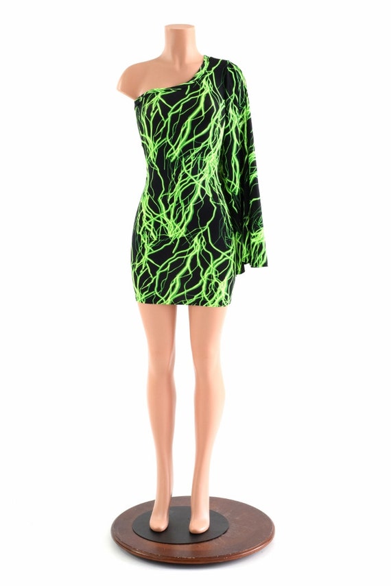 neon green spandex dress Blushouse