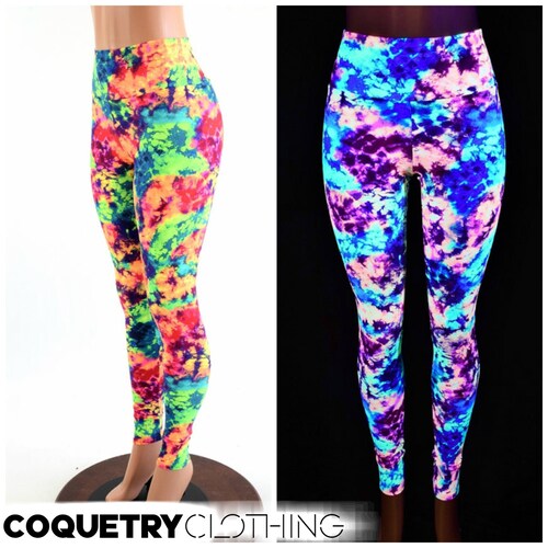 Acid Splash Neon UV Glow High Waist 