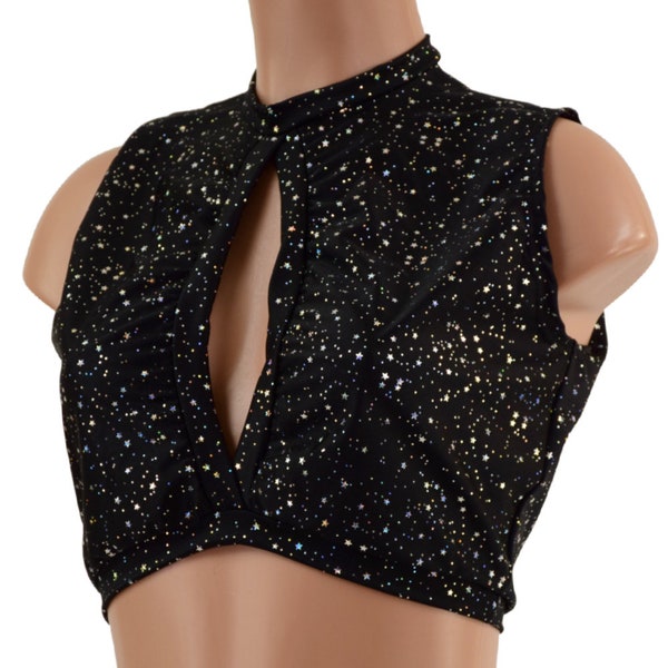 Keyhole Crop Top in Star Noir 157511