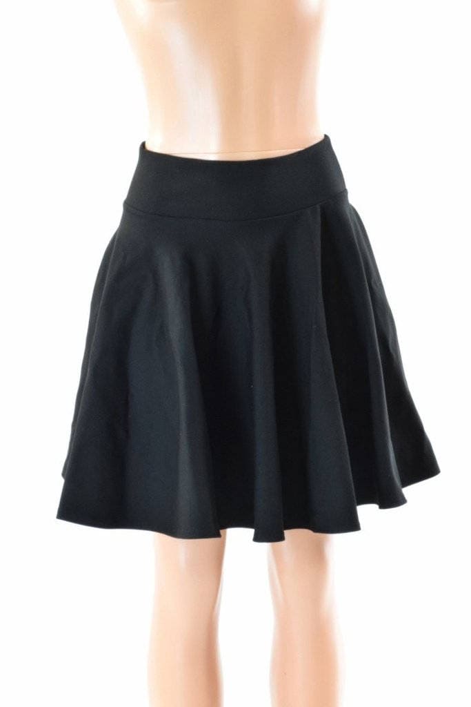 19 Black Zen Soft Knit Skater Skirt 152477 | Etsy