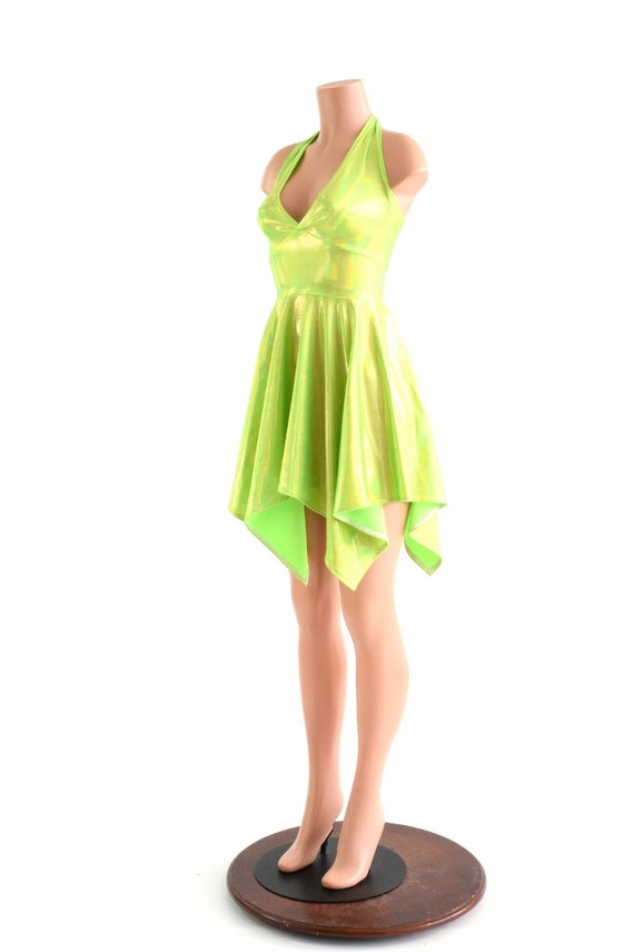 neon green halter dress Lime Green Ruched Halter Maxi Dress by Babyboo