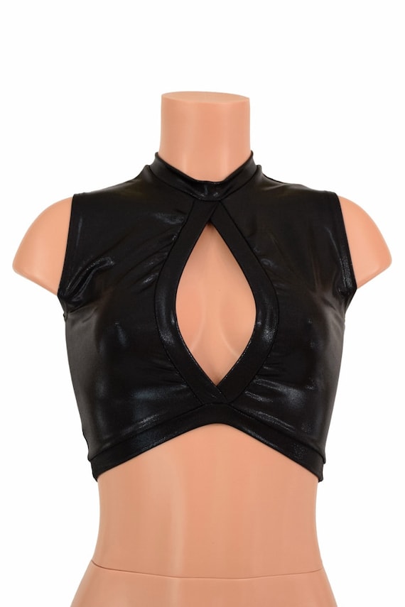 sleeveless keyhole top