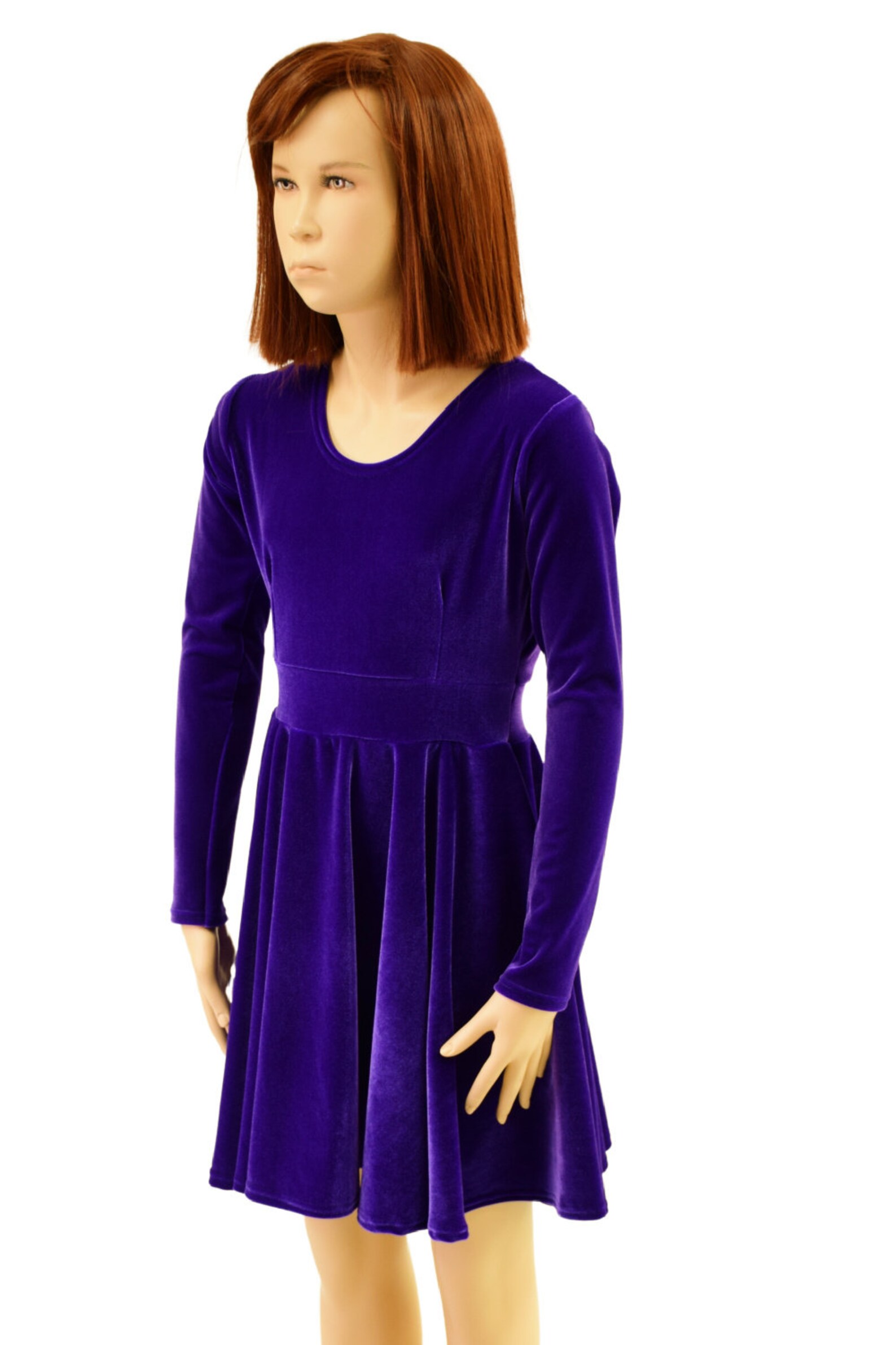 Purple Dolphins Short Sleeve Skater Dress - 1 Left Size 8-10 years main image 0