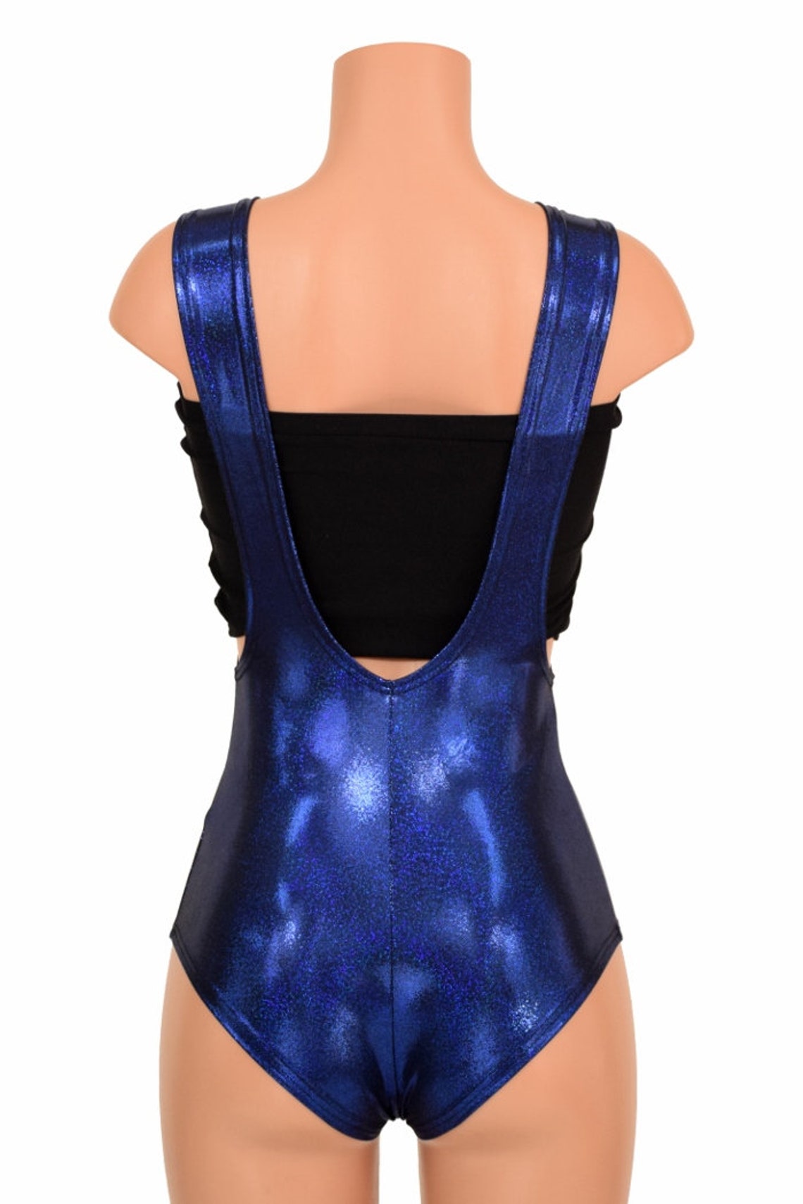 Blue Sparkly Jewel Siren Cut Suspender Romper 155512 | Etsy