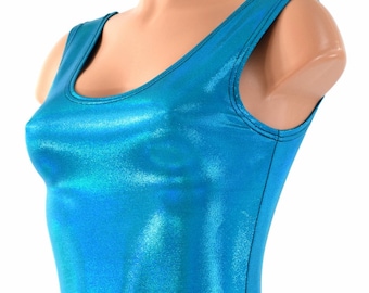 Peacock Blue Crop Tank