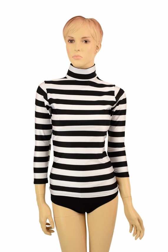 トップス Mame Raschel Stripe Jersey High Neck Top MM23SS-JS050MU-02?$VS_1500$