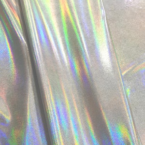 Flashbulb Holographic Four Way Stretch Spandex Fabric by the Yard - Etsy