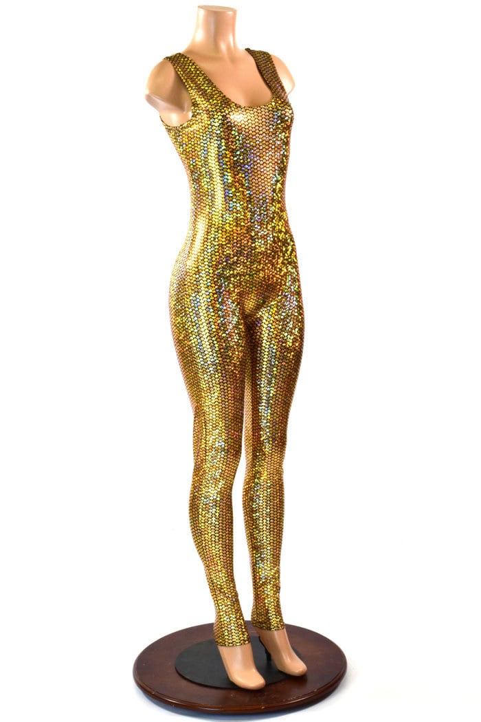 Sexy Metallic Fish Scales Mermaid Costume / Catsuit