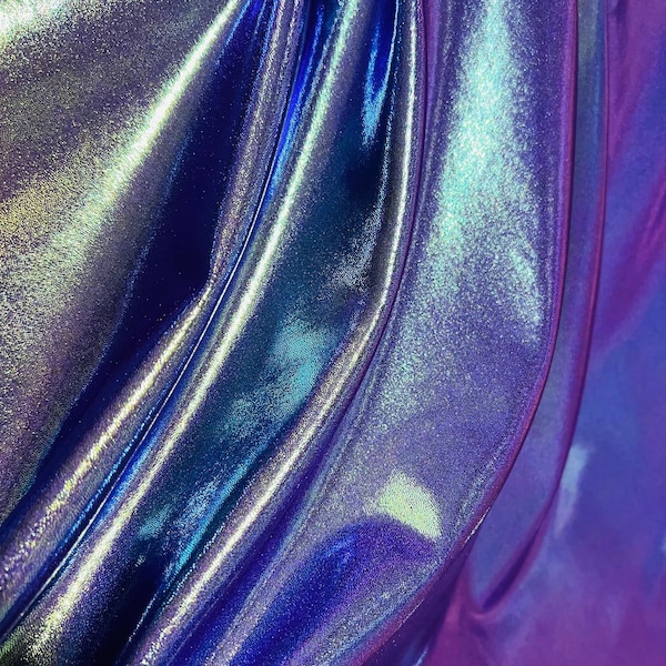 Moonstone Holographic Four Way Stretch Spandex Fabric (By the Yard)