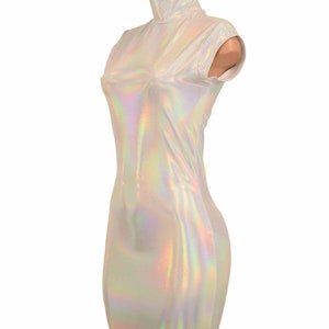 Holographic Floral Psychedelic Bodycon Dress