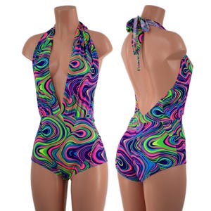 Neon Glow Worm UV Glow Josie Romper -