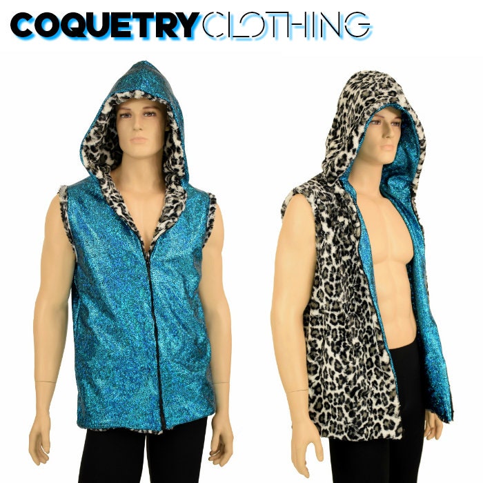 QUNG Hoodie Logo Fur Vest フード付きファーベスト qung Hoodie Logo Fur Vest フード付きファーベスト