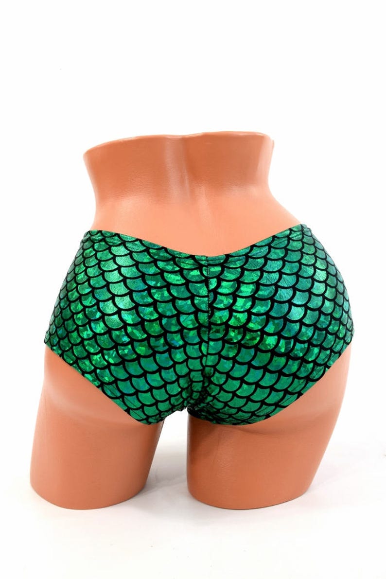 Ultra Cheeky Booty Shorts In Green R