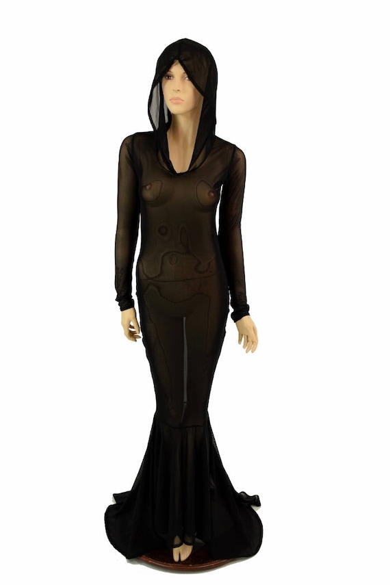knee length dresses for ladies Norma Kamali Oversized Raglan-Sleeve Hooded Mini Dress