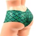 Ultra Cheeky Booty Shorts in Green Dragon Scale -E7904