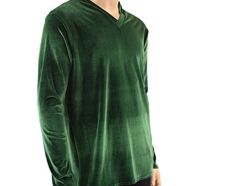 green velvet dress shirt Racing Green Velvet Shirt