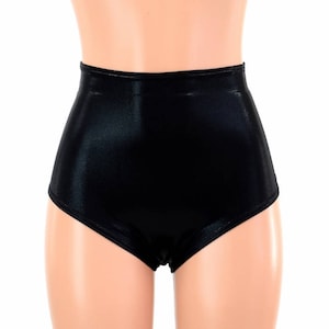 High Waist Siren Shorts in Black Mystique - 154690