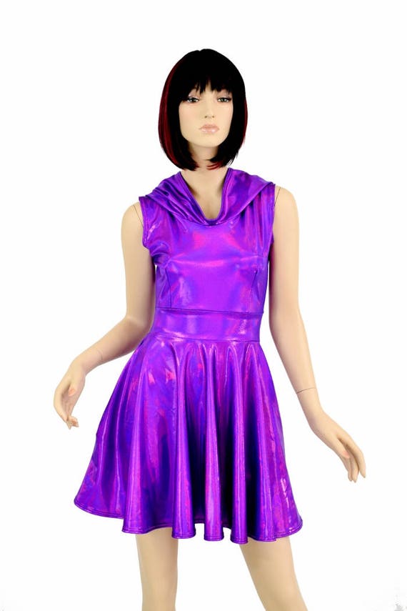 Holographic purple dress discount
