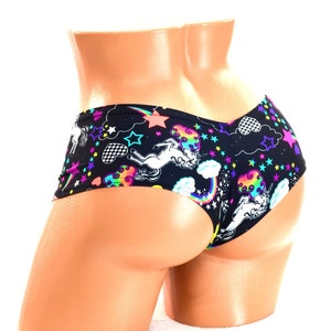 Ultra Cheeky Booty Shorts in Unicrns and rainbows -150039