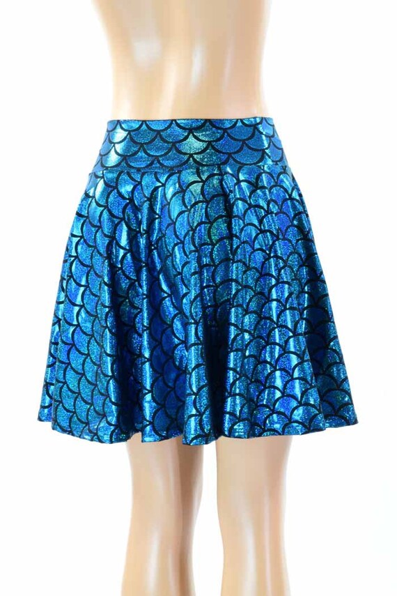 Holographic mermaid skirt hot sale