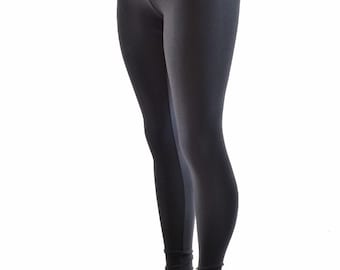 Black Zen Soft Knit High Waist Leggings -