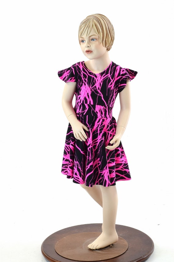 Girls neon hotsell pink dress