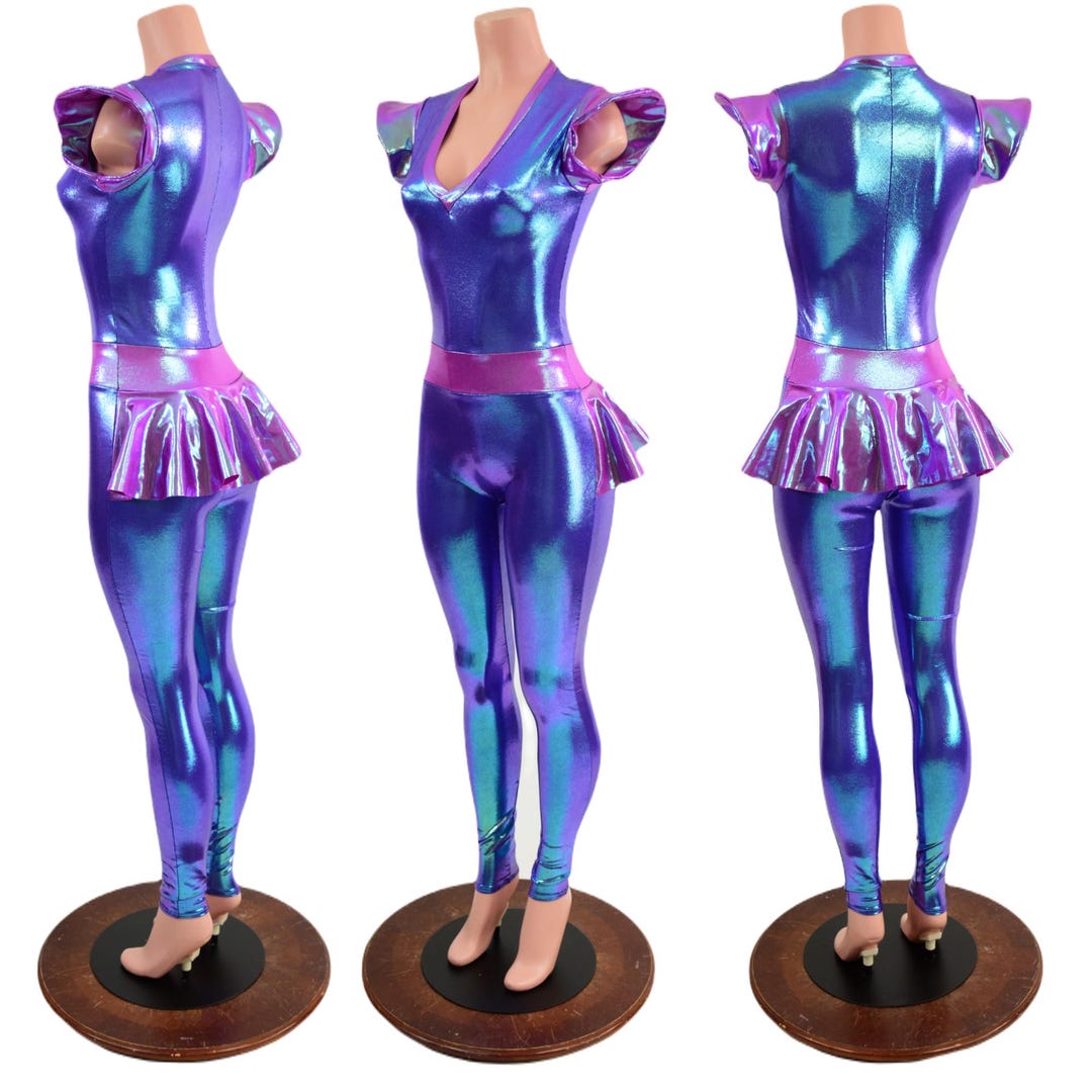 Moonstone Sharp Shoulder Catsuit